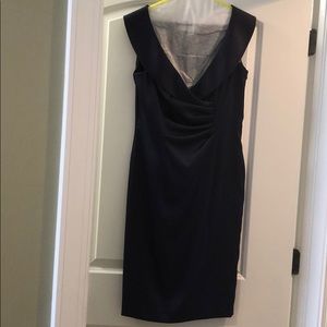 Classic Evan Picone Deep Navy Dress